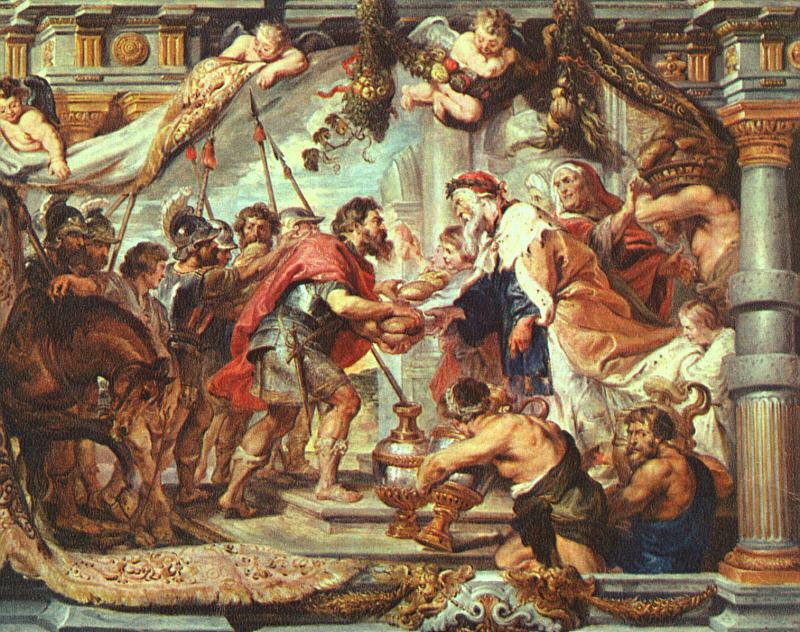 RUBENS, Pieter Pauwel The Meeting of Abraham and Melchizedek fa oil painting image